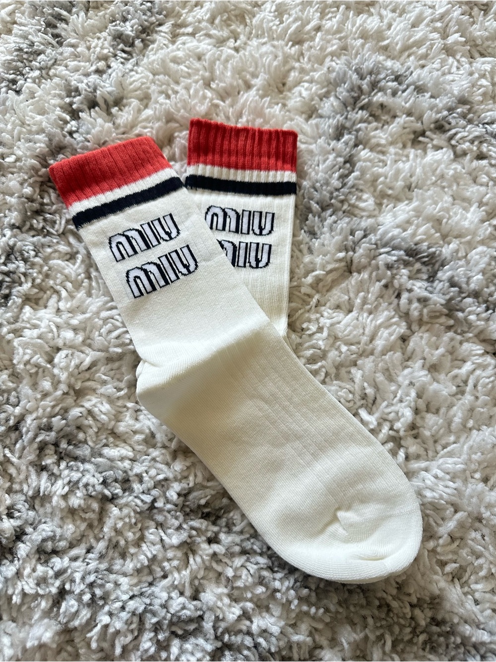 Miu womens crew socks